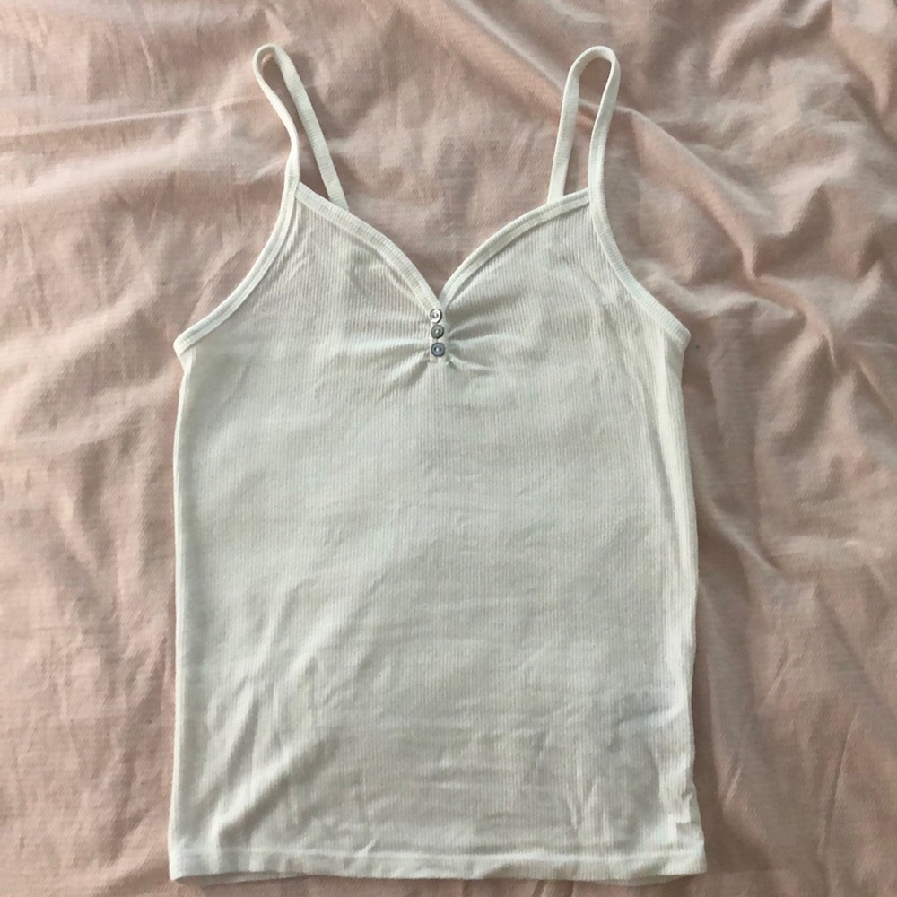 white 'soft & sexy' tank top